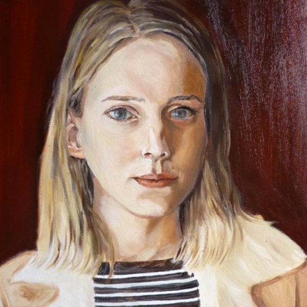Jess Clark. Oil on canvas. W.24” H.24” D.0.5”  £400